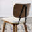 18.9" H Mid-Century Modern Dining Chair, Set of 4, Upholstered Side Chair with Padded Seat Cushion & Curved Backrest-168889499-168889488