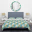 Ensemble de housse couette mid-century rétro hexagonal viii-40703467