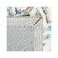 Tapis ivoire / bleu en laine touffeté à la main Ikat-1718586021