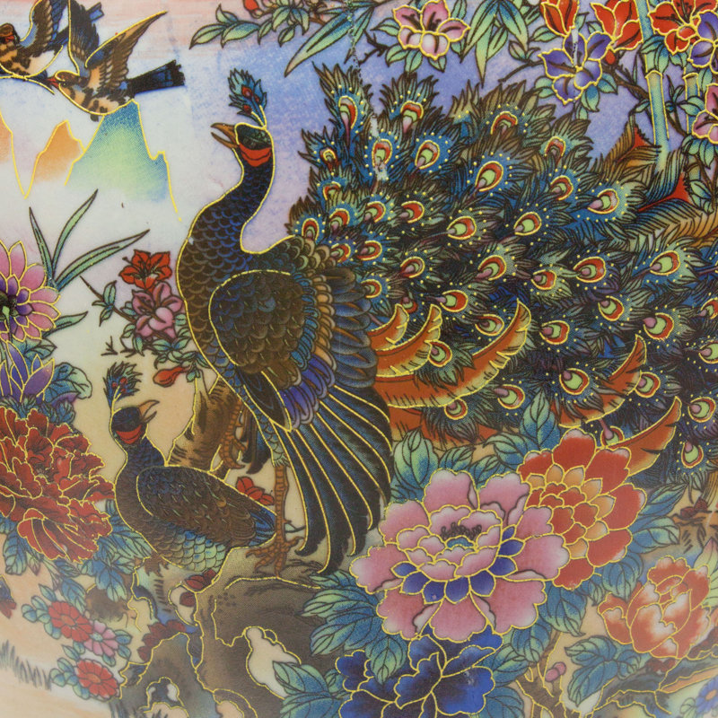 Timeless Chinese Temple Jar, 24", Satsuma