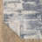 Michalski Textural Distressed Abstract Blue/ Ivory Hand-made Area Rug-1573843617