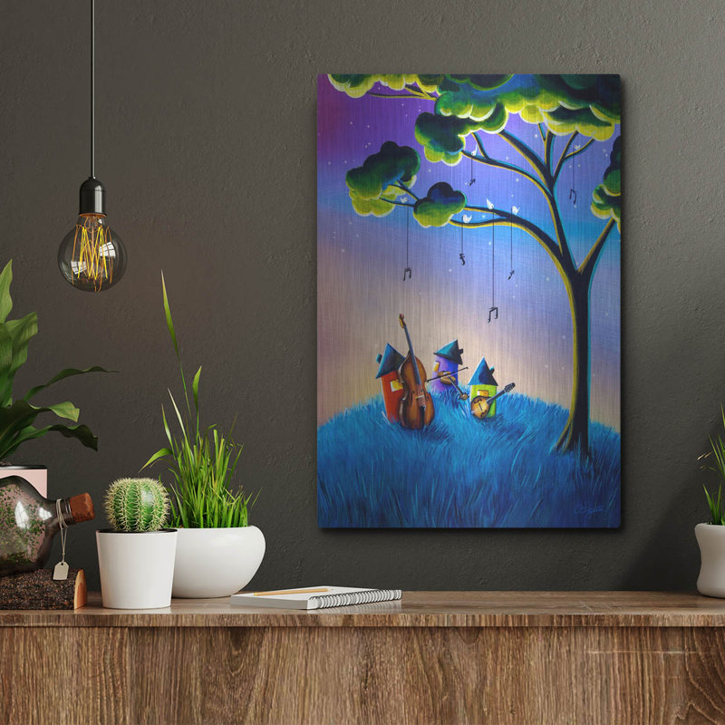 Trinx «Bluegrass Nights» par Cindy Thornton, art mural en métal, H 16 po x l 12 po