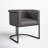 Virgil Faux Leather Upholstered Arm Chair-160740356