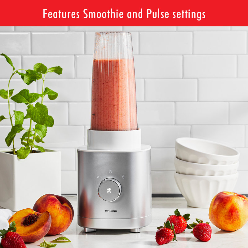 ZWILLING Enfinigy 20-oz. Personal Blender, Smoothie Blender, Silver and Black, Silver