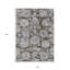 Tapis floral bleu 9 pi x 12 pi lavable intérieur / extérieur