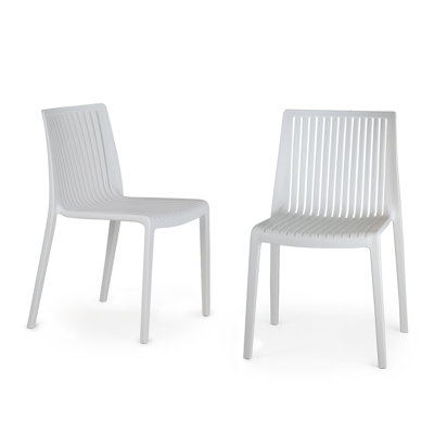 Ensemble de 2 chaises d'appoint de salle à manger d'extérieur Modern