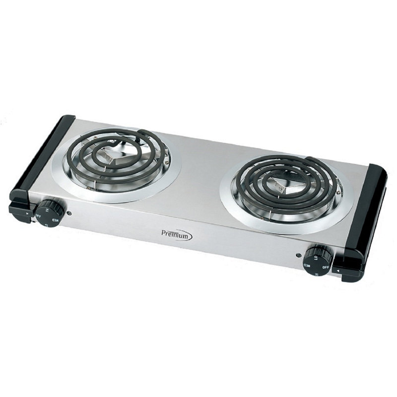 Premium Levella 1000 Watt Electric Double Burner