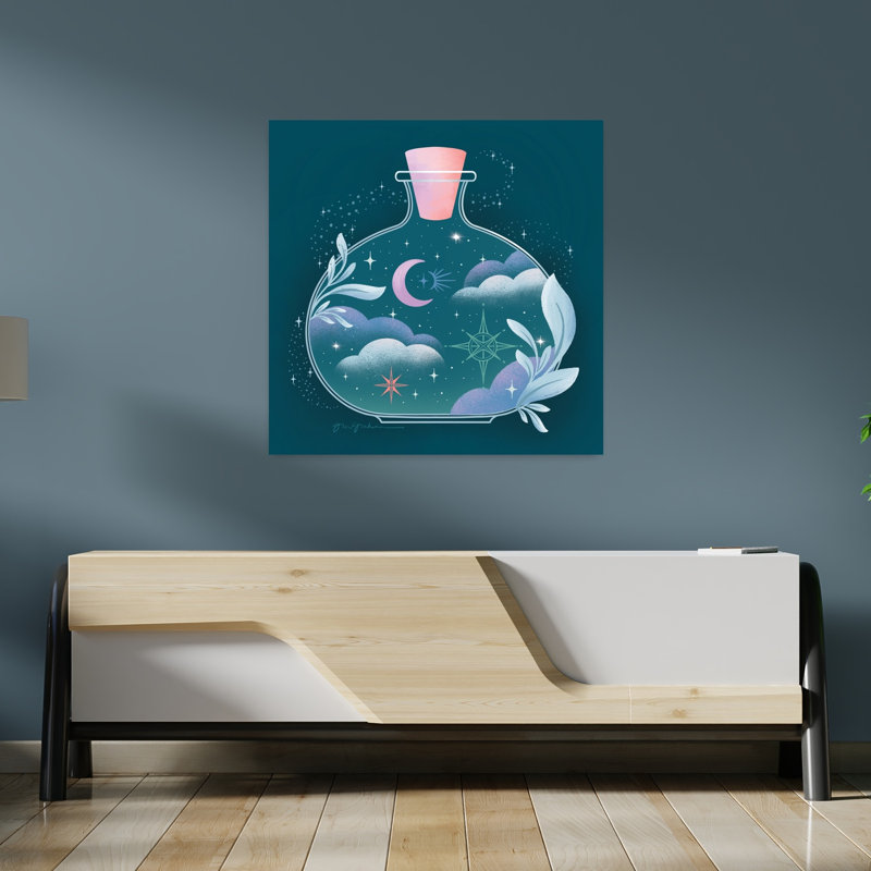 Celestial Dreams III, paysage contemporain abstrait, art naturel, H 36 po x l 36 po