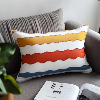 Nordic Wave Pillow Living Room