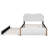 Upholstered Platform Bed With Trundle-1851111114-1851111113