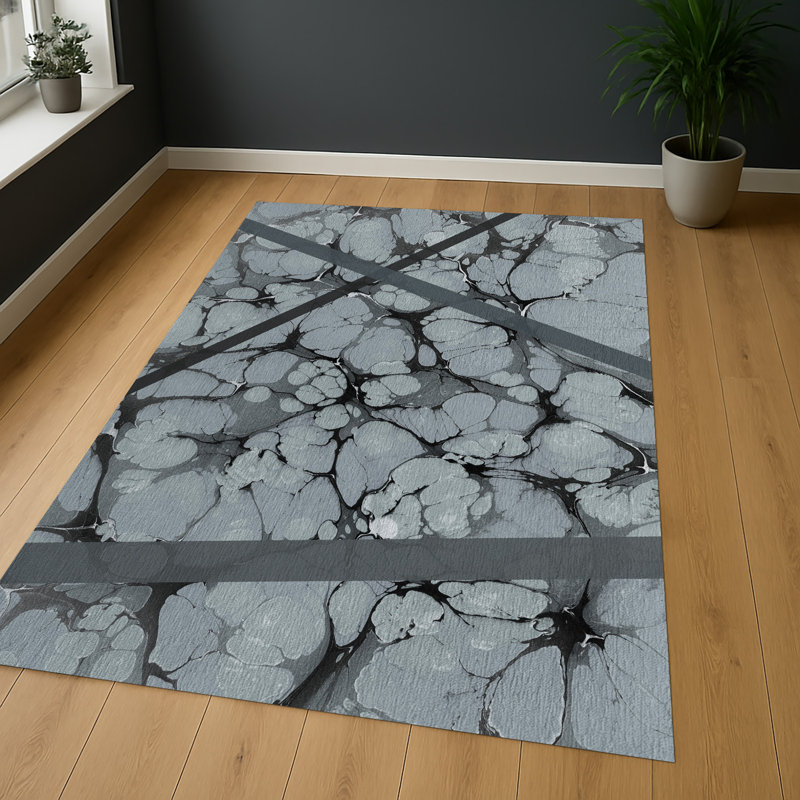 Geometric Area Rug, Runner 70 x 140 cm
