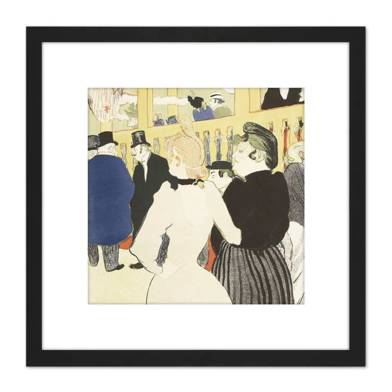 Toulouse-Lautrec Dancer La Goulue And Sister by Henri De Toulouse-Lautrec - Single Picture Frame Painting