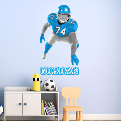 Adhésif décoratif joueur de football Lineman
