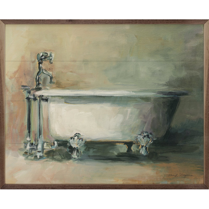 Baignoire rétro par Marilyn Hageman, H 24 po x l 30 po