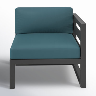 Smith Outdoor One Arm Lounge Chair with Sunbrella Cushions