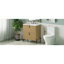 Meuble-lavabo autoportant en MDF à tiroir à fermeture en douceur avec lavabo en céramique pour des salles de bain élégantes