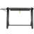 Keylly Glass Top Metal Base Drafting Table