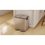  2 x 20L Dual Kitchen Bin Pedal Bin for Recycling and Waste, Black-1723312845