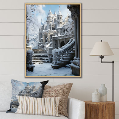 Drumahitt Castles Frozen Fortress Icy, reproduction d'art sur toile