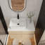 Meuble-lavabo flottant 32 po avec lavabo en céramique et armoire à fermeture en douceur 32 po-1129718065
