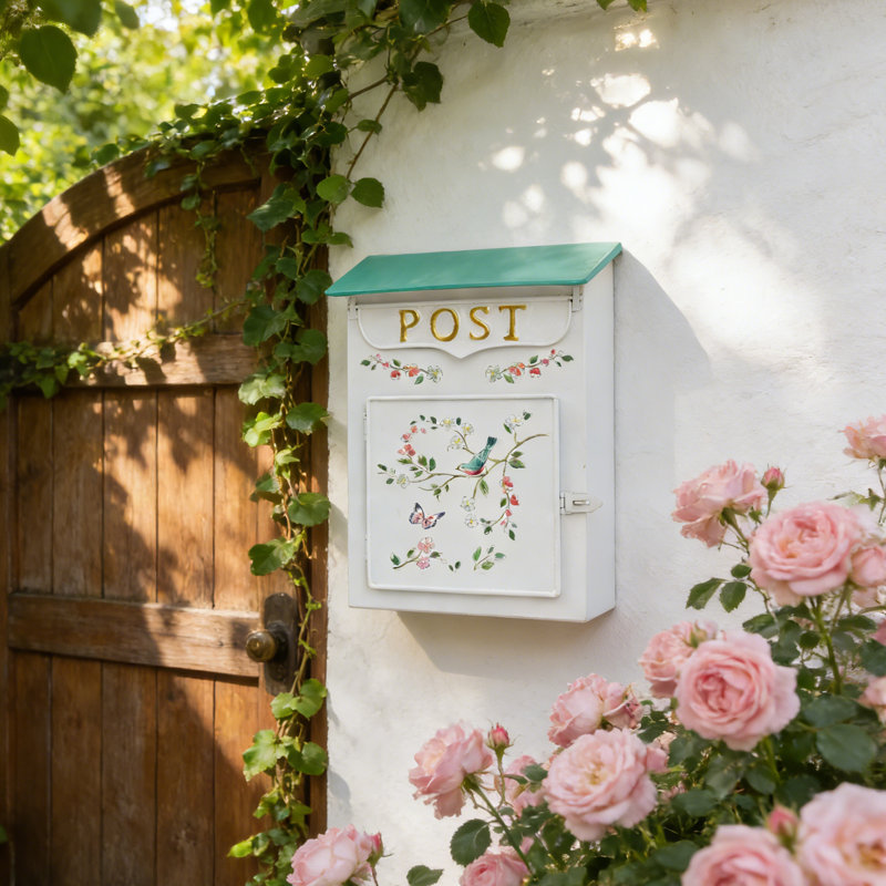 Mailbox Wall Mount Mailboxes for Outside Vintage Mailboxes for House Outside Porch Front Door Decor