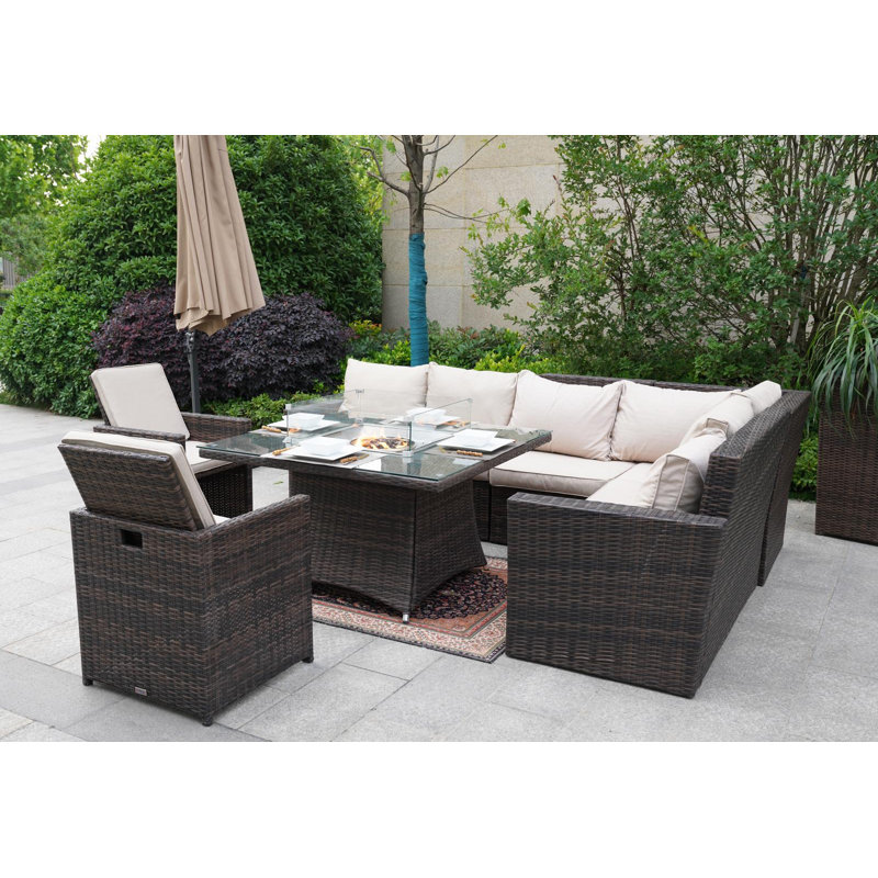 8 - Person Patio Conversation Set with Cushions