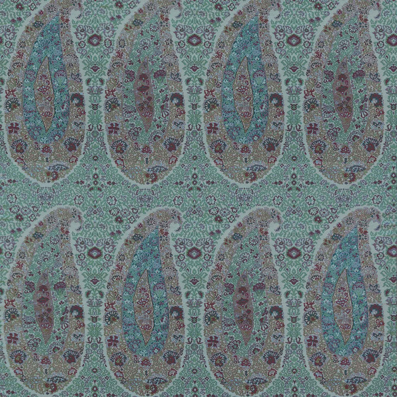 10th Anniversary Paisley Fabric, Azul