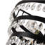 Lustre moderne en cristal noir à 3 niveaux