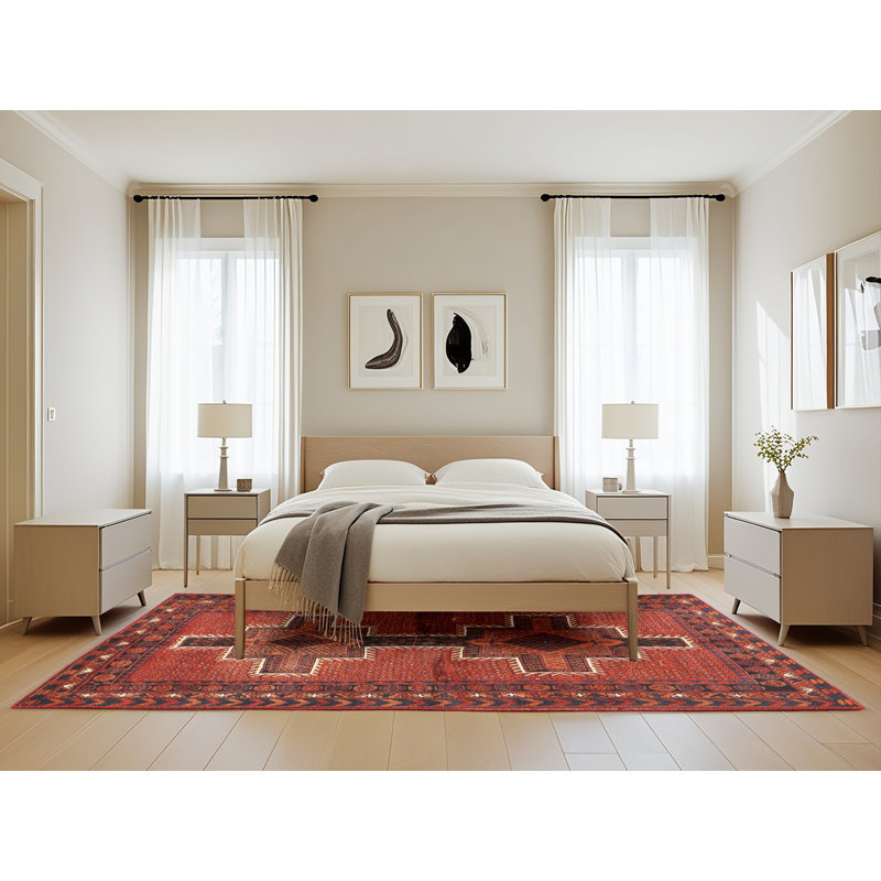 Tapis rouille Plaskitt Southwestern, Rectangle 5 pi x 8 pi