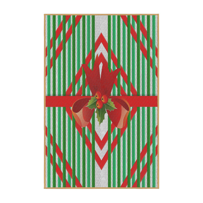 Tapis vert / rouge Valora, Rectangle 2 pi x 5 pi