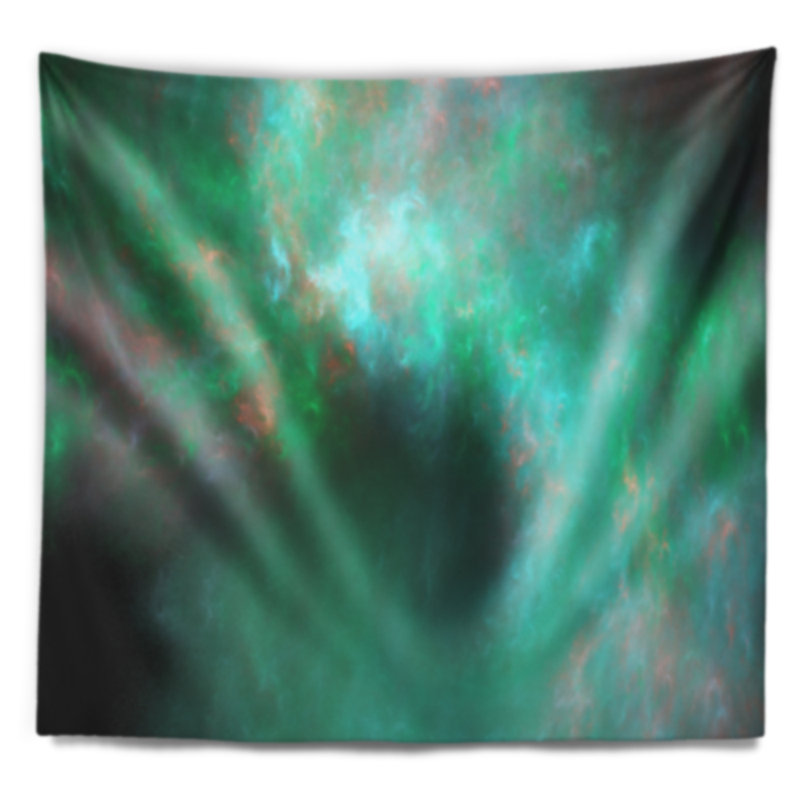 Tapisserie bleu ciel transparent starry abstract perfect, H 32 po x l 39 po