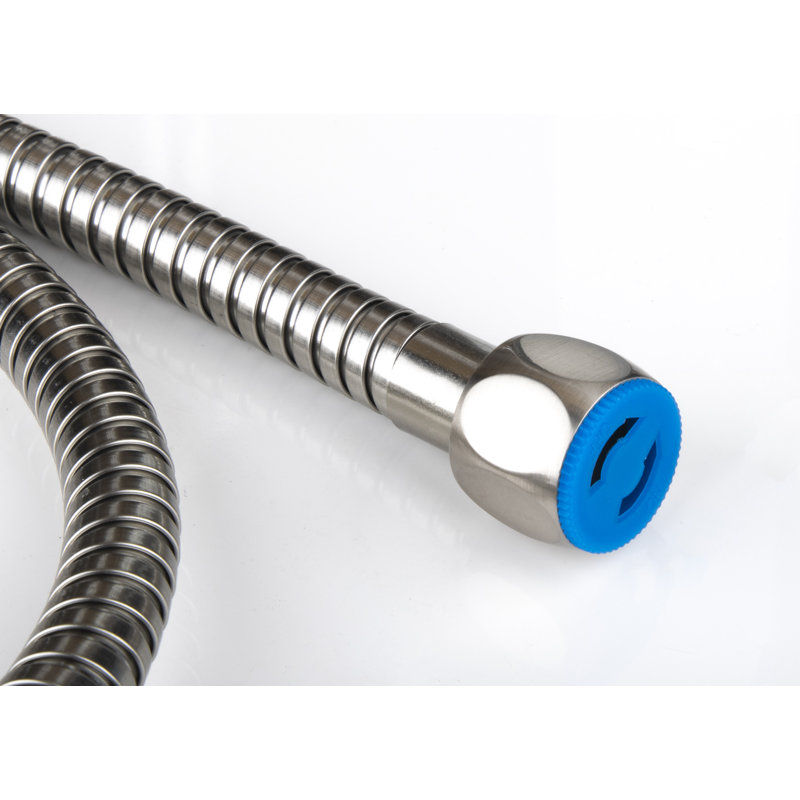 Tuyau de douche extra long et flexible Ana Bath avec 2 écrous en laiton anti-torsion, H 96 po x l 8 po. X P 0,8 po