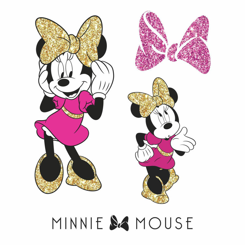 Décalcomanie murale colle et colle mouse minnie
