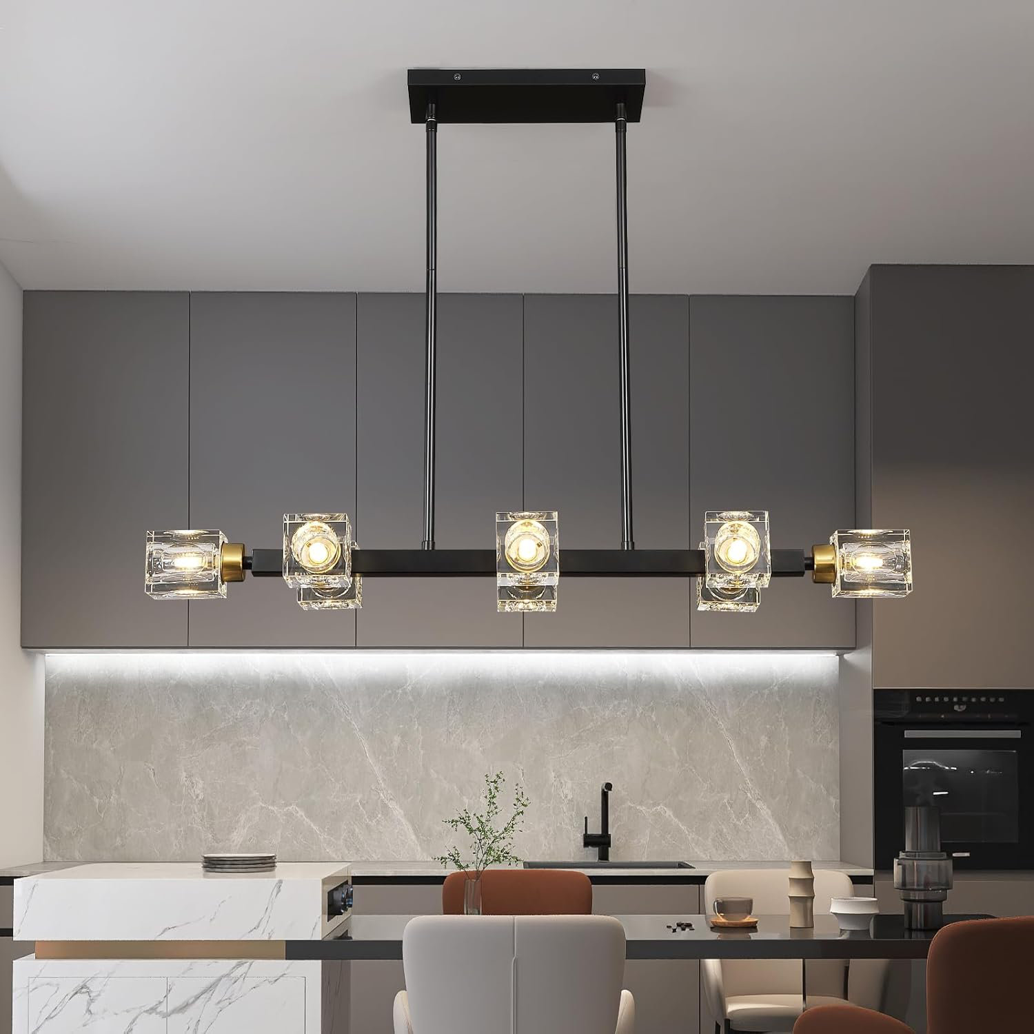 Abat-jour En Verre Drapé Pour Suspension, Luminaire Vintage, Occasion