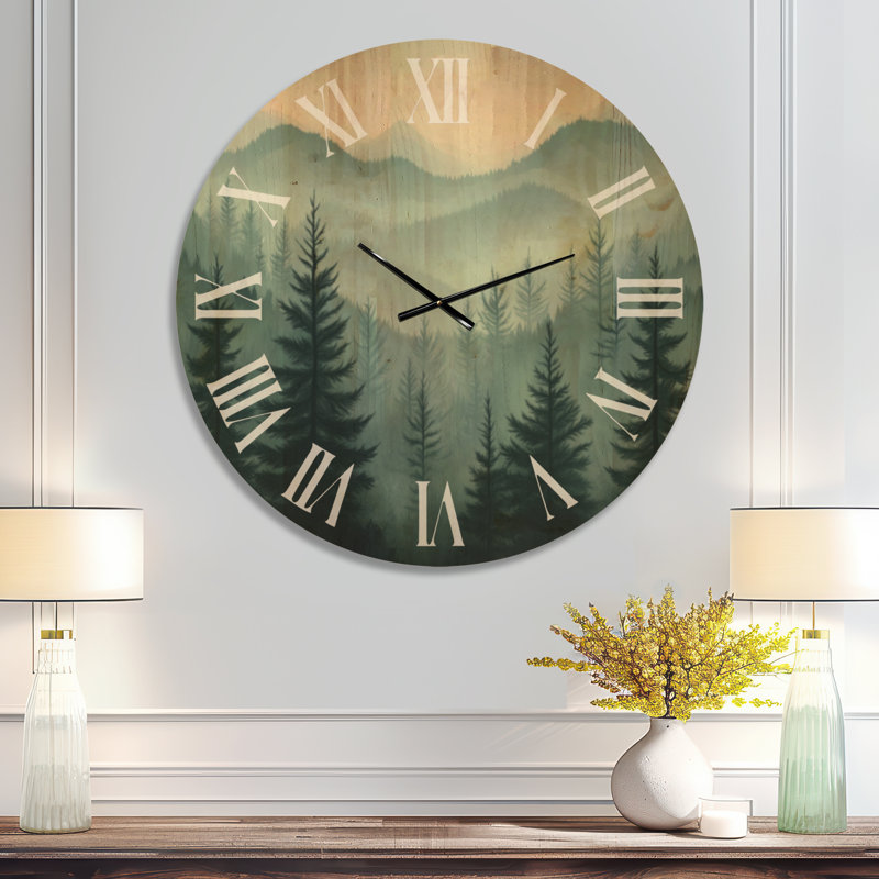 Horloge murale surdimensionnée Woodland, Surdimensionné