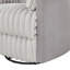 Fauteuil inclinable manuel en velours côtelé gris Bocaton-126366248