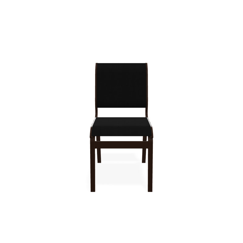 Chaise d'appoint de salle à manger Hiraku, Noir 5D Sunbrella®, Kona texturé