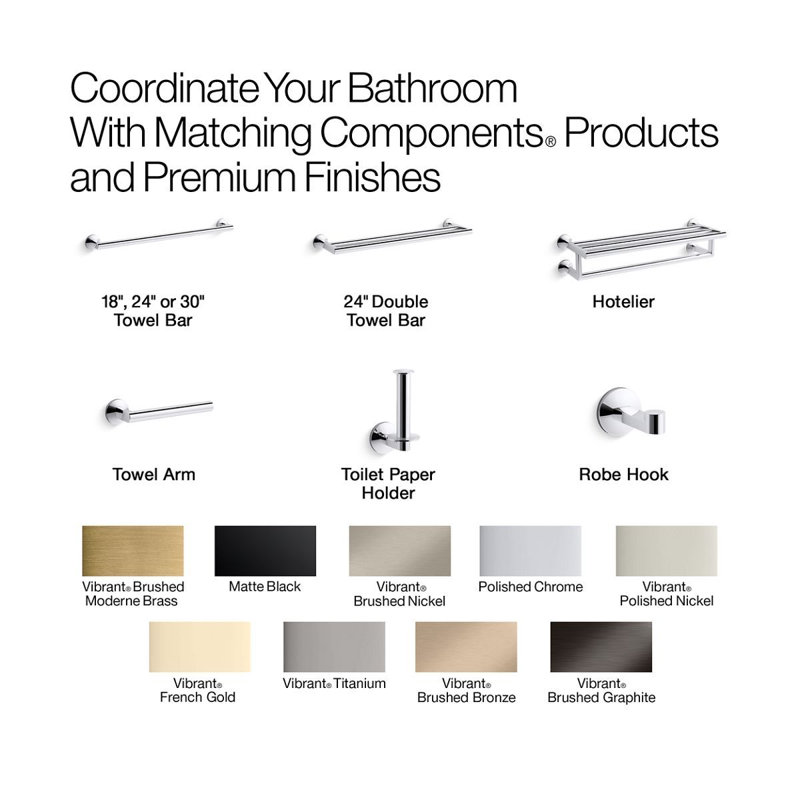 Components Robe Hook, Gold