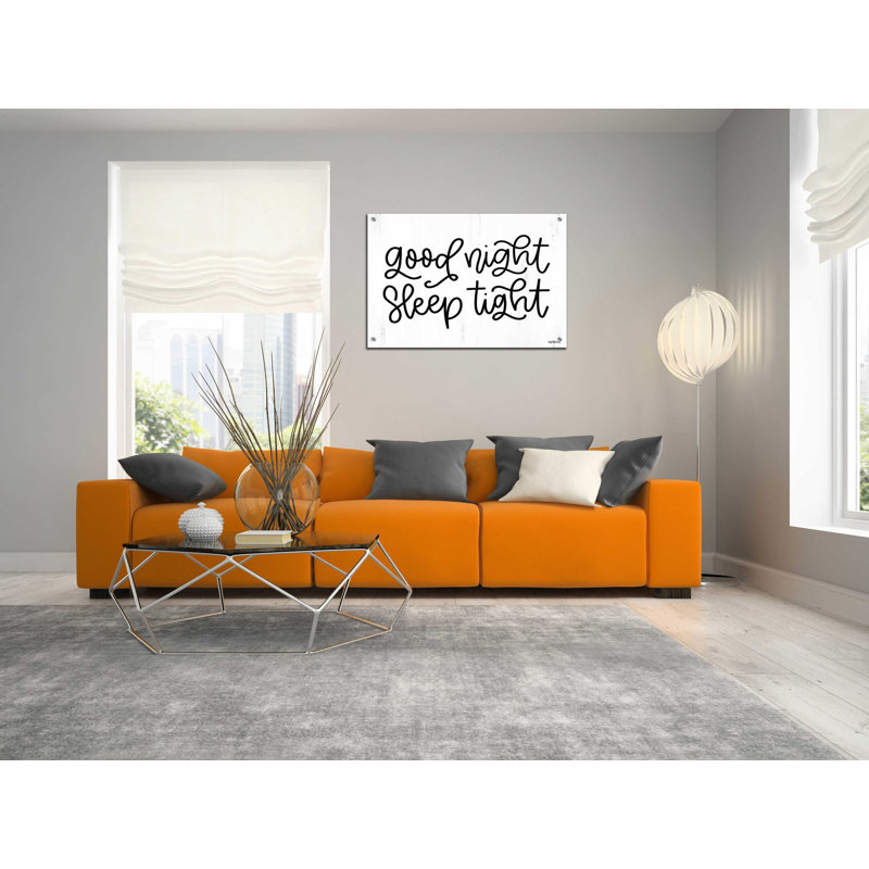 «Good Night, Sleep Tight» par Imperfect Dust - Art textuel sans cadre, H 24 po x l 36 po x P 0,2 po