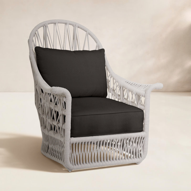 Dana Outdoor Lounge Chair, Spectrum Carbon Sunbrella® Plainweave