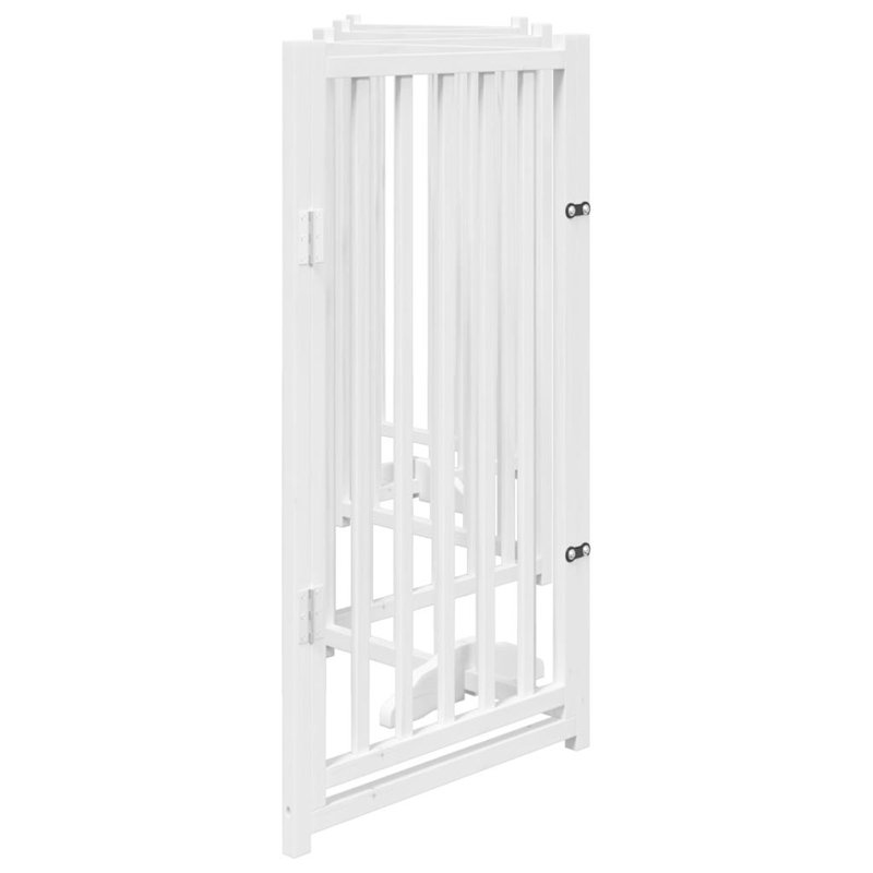 Provo Solid Wood Dog House Door, White, 90cm H x 300cm W x 2cm D