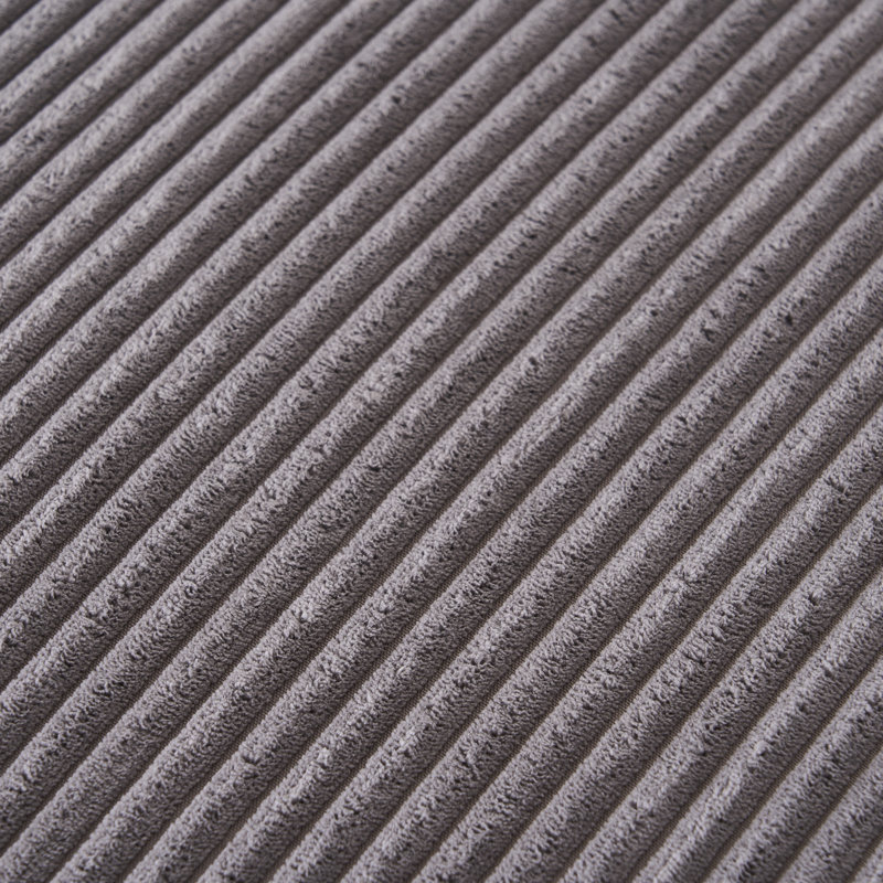 Canapé modulaire gris sans os 5 pièces avec méridienne, lit modulaire en U de 113 po pour les grandes pièces, revêtement en velours côtelé à compression, sans assemblage, coins confortables luxueux, sensation de tissu