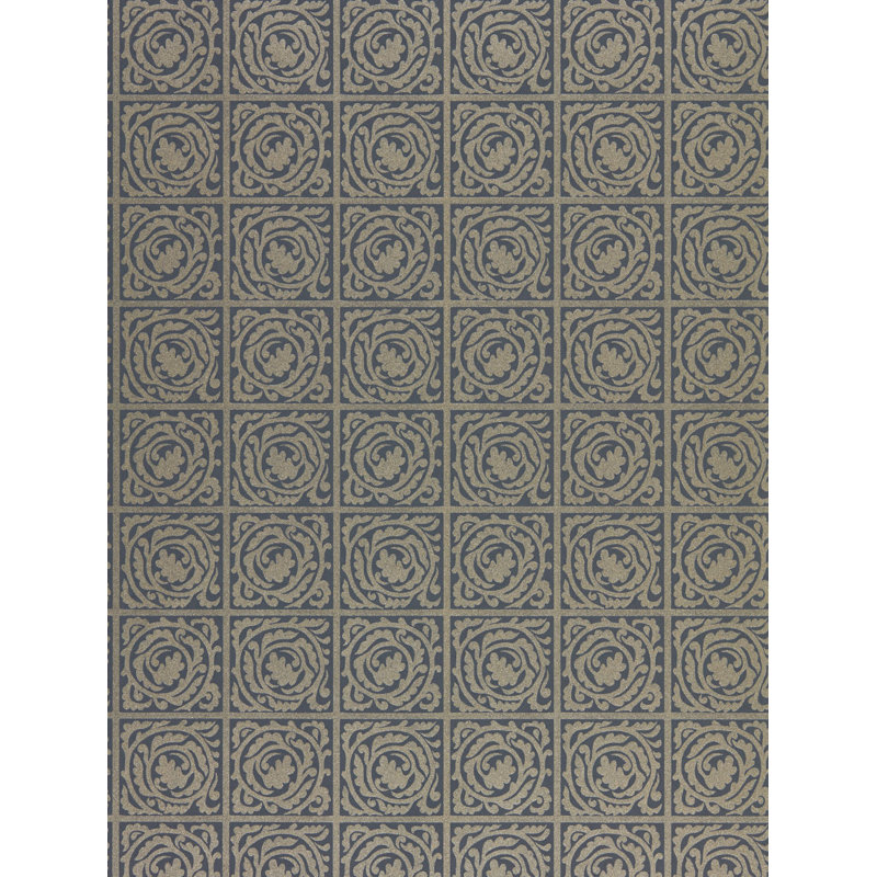Pure Scroll Wallpaper, Black Ink