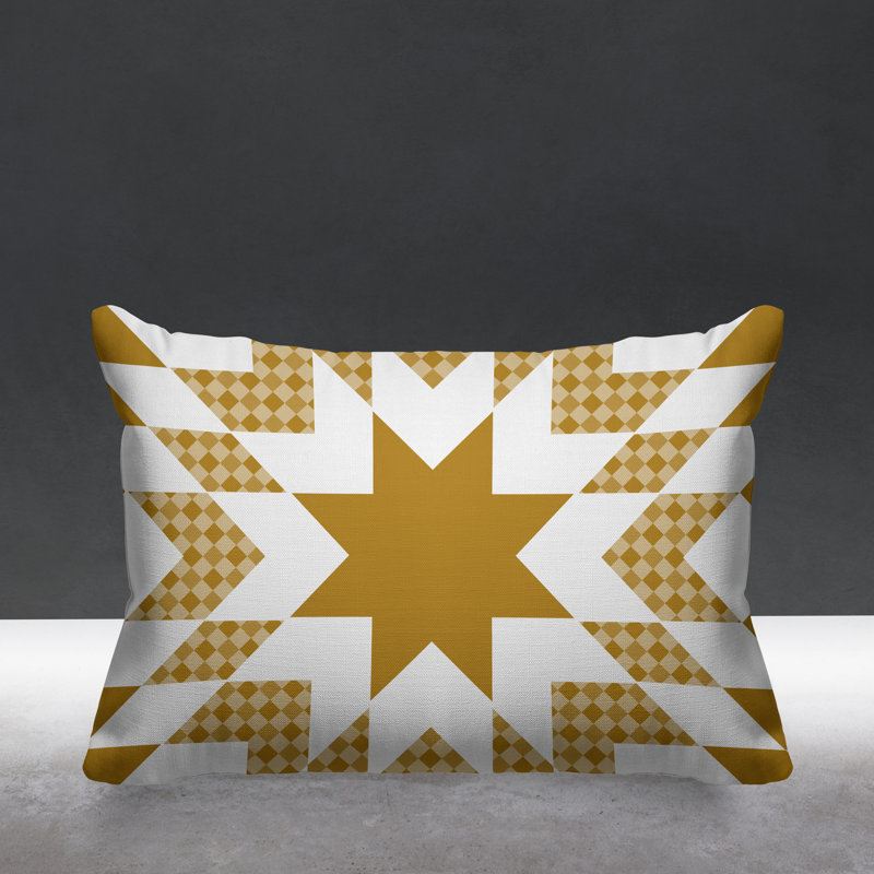 Coussin décoratif intérieur / extérieur Zozo Country, Jaune