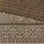 Courtepointe 6 pièces - brun / or double / grand, motifs de feuilles et de rayures, détails du coussin de broderie inclus, coutures décoratives, coussins décoratifs-127364718