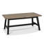 Mekela 94 cm Extendable Oak Rectangular Dining Table with Wood Base-982187074-982187073