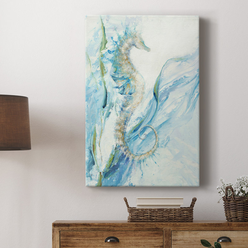 Nouvel hippocampe - galerie Cavas sur mesure, H 18 po x l 12 po