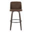 Tabourets de bar 30 po à hauteur fixe Thea avec pieds en bois cintré et repose-pieds rond Thea-129427562-129427570-129427576