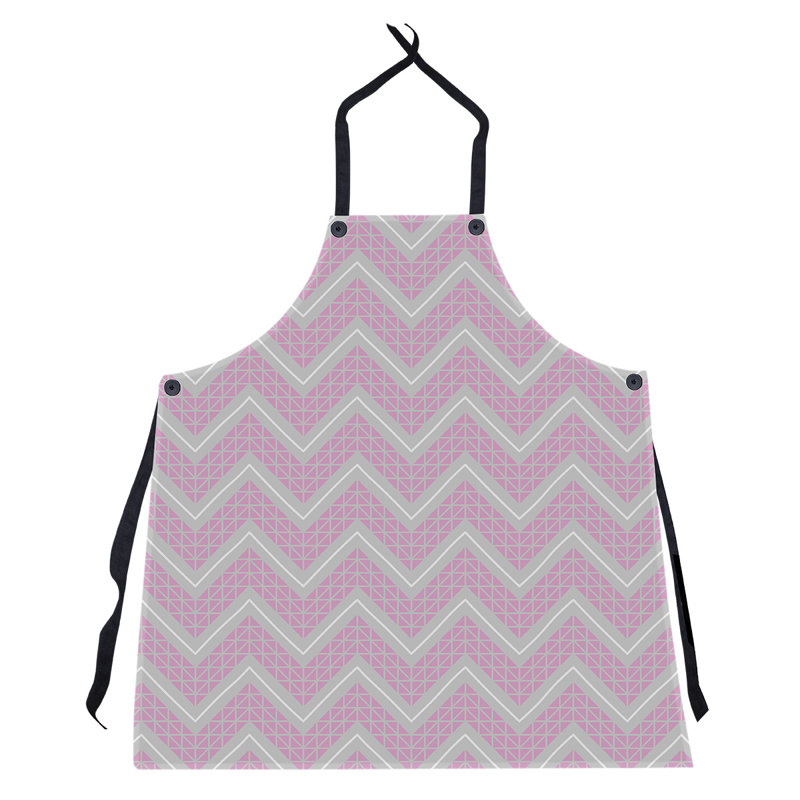 Stephenie Bib Apron, Pink/Gray