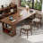 Walnut Rectangular Solid Wood Writing desk-622582191